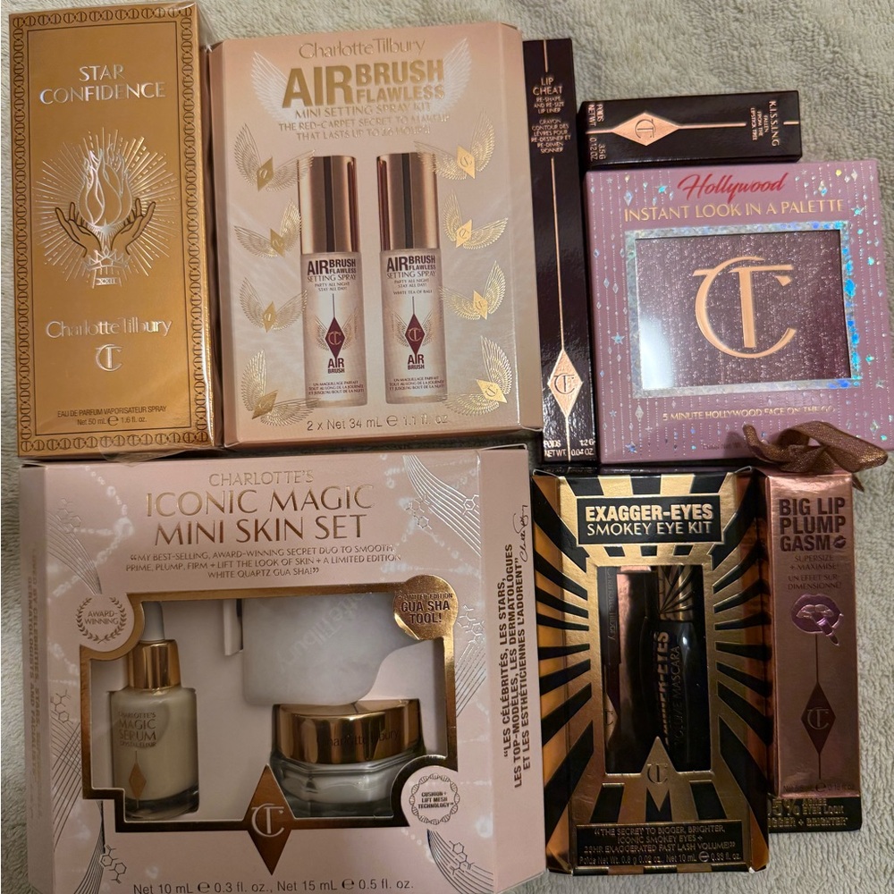Charlotte Tilbury Makeup Collection - Gold, Pink, Brown